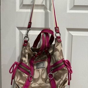COACH POPPY Signature Shoulder Bag